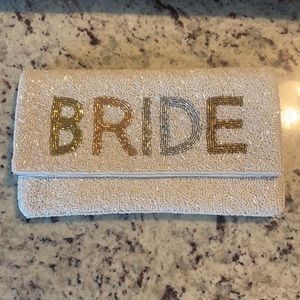 Hand Beaded Bride Crossbody Bag